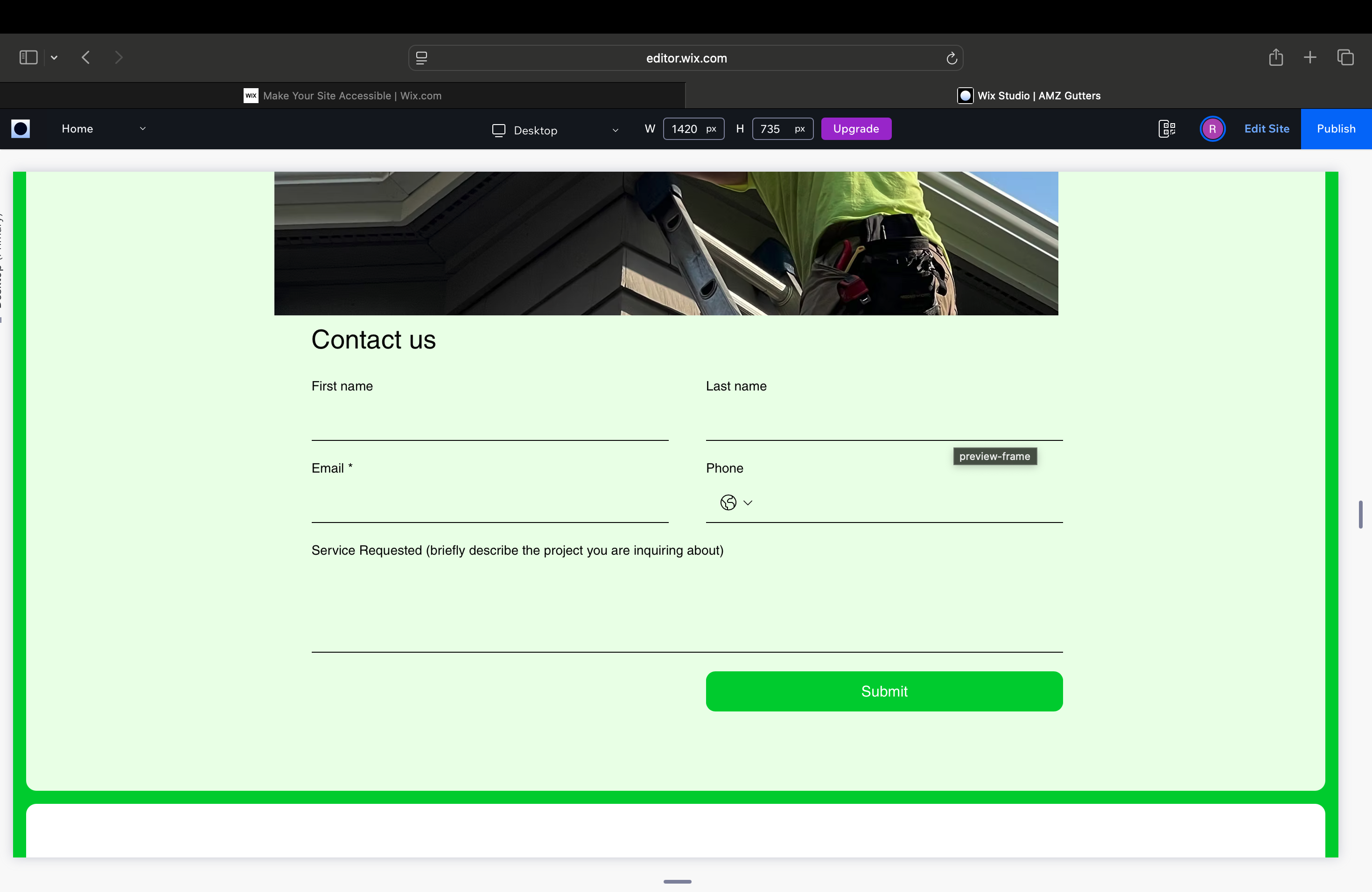 Gutter Services Website