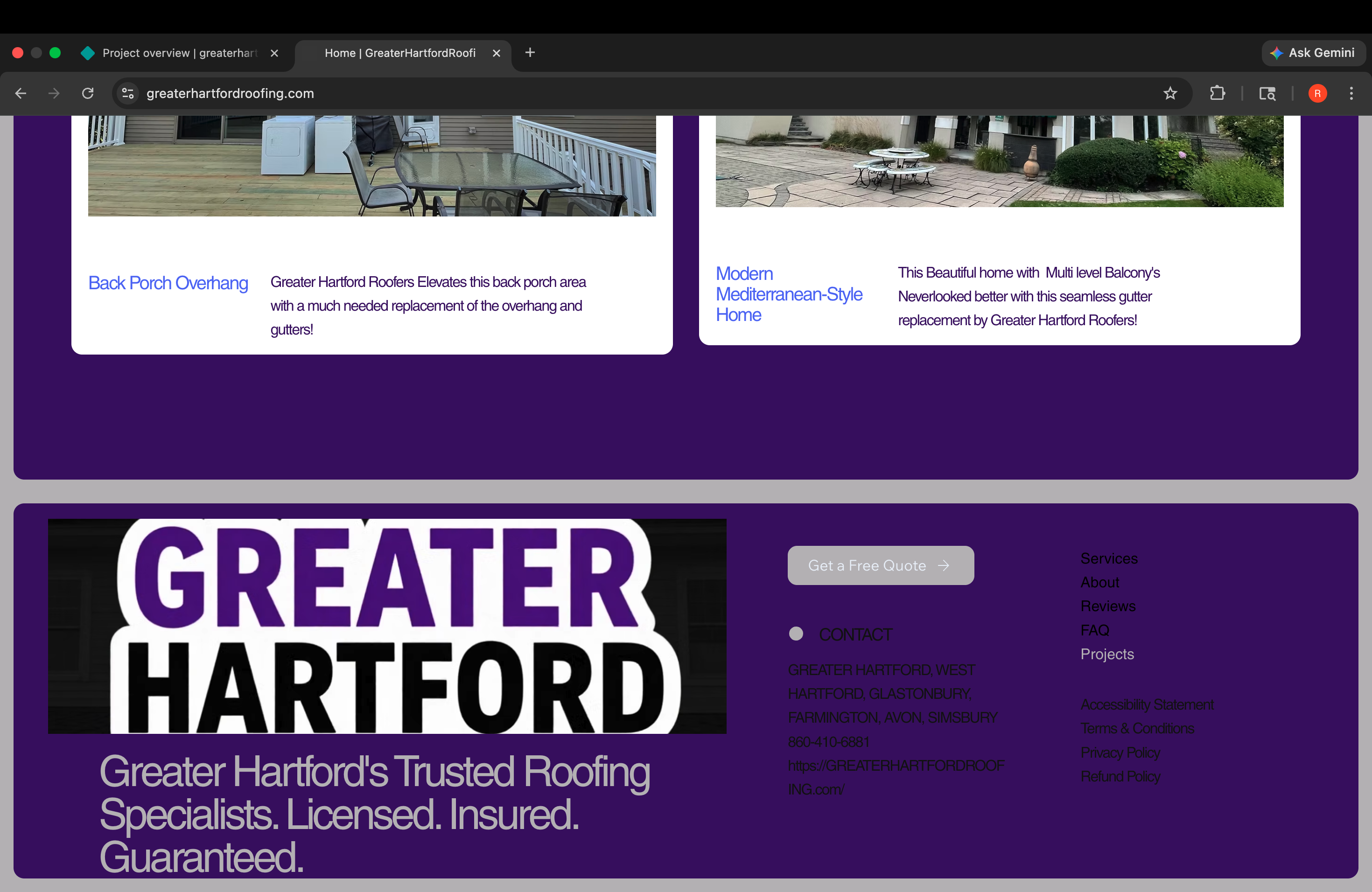 Wix Studio Roofing Website