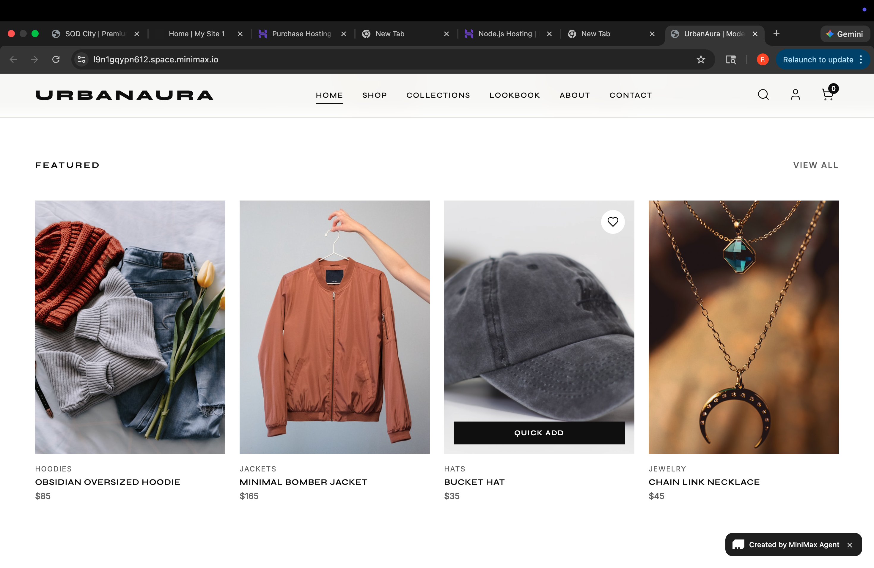 Trendy Clothing Store Website