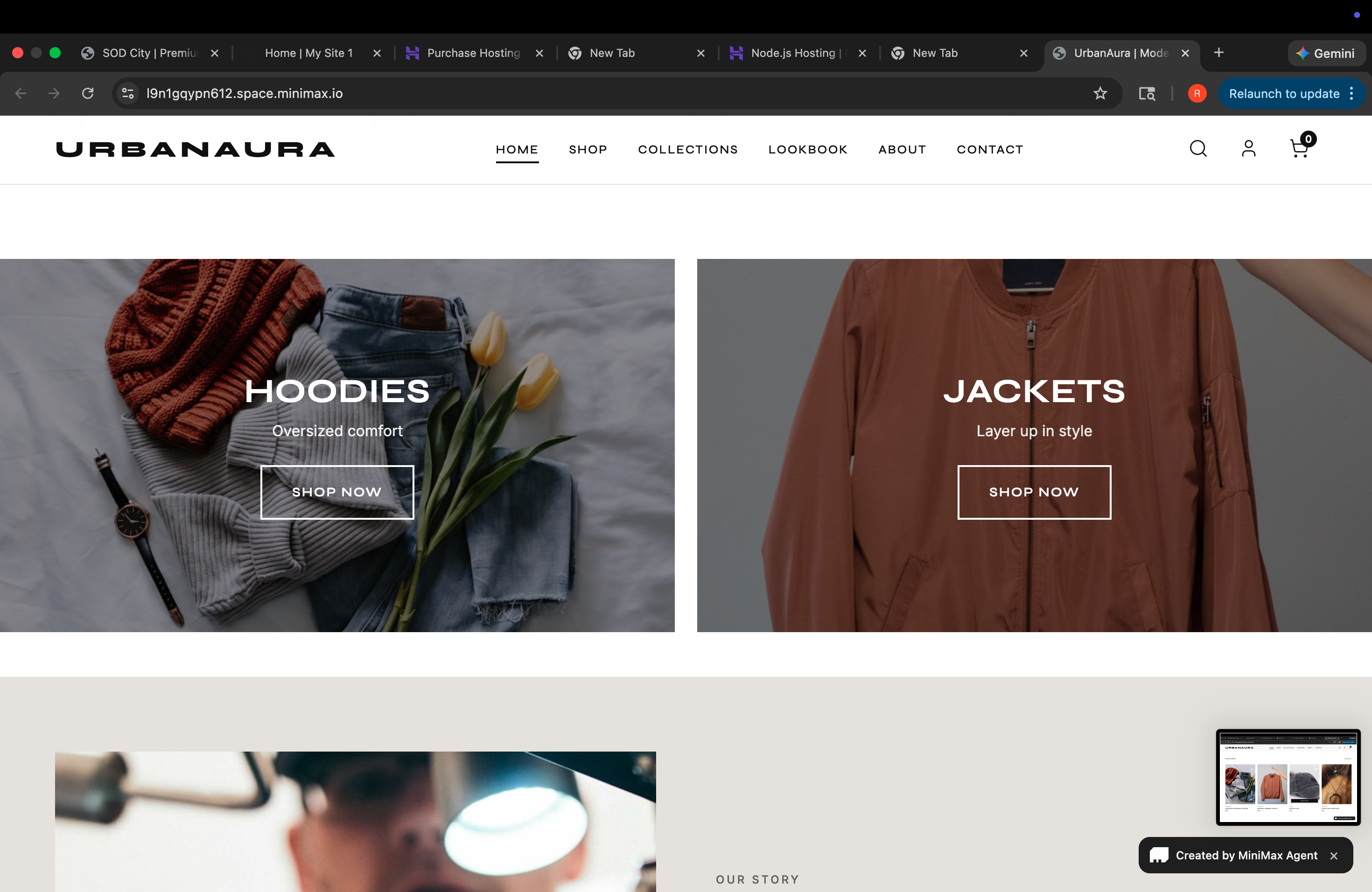 Trendy Clothing Store Website
