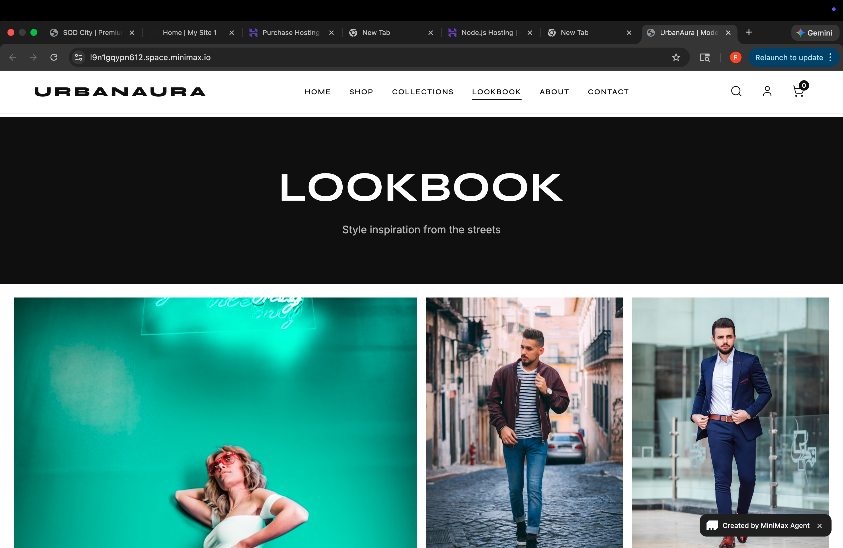 Trendy Clothing Store Website