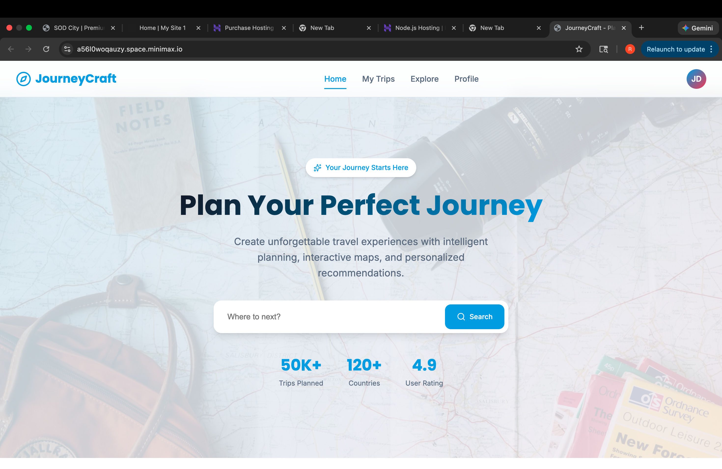 Trip Planner Web App